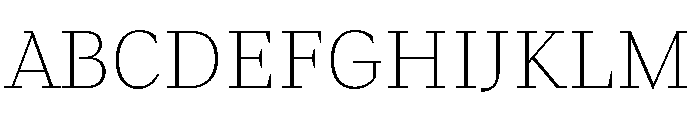 Fammilia BT ExtraLight Font UPPERCASE