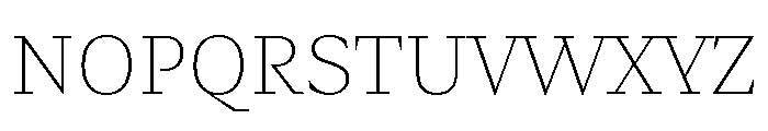 Fammilia BT ExtraLight Font UPPERCASE