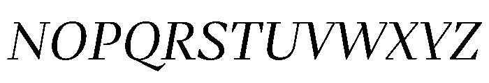 Fammilia BT Italic Font UPPERCASE