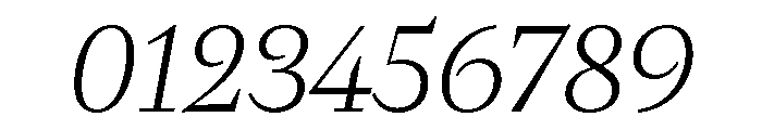 Fammilia BT Light Italic Font OTHER CHARS