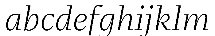Fammilia BT Light Italic FONT