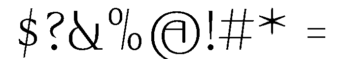 Fammilia BT Light Font OTHER CHARS