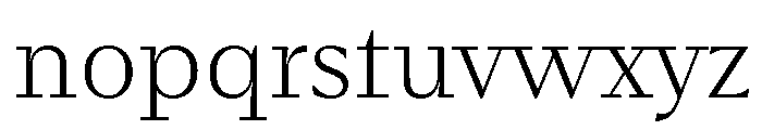 Fammilia BT Light Font LOWERCASE