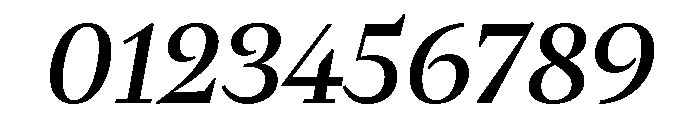 Fammilia BT Medium Italic Font OTHER CHARS