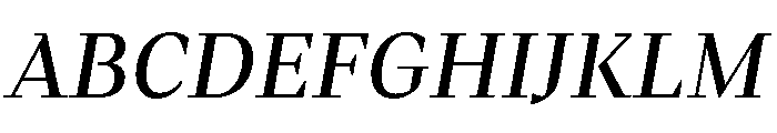 Fammilia BT Medium Italic Font UPPERCASE