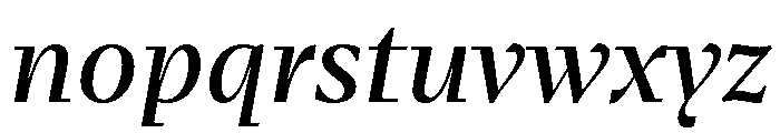 Fammilia BT Medium Italic Font LOWERCASE