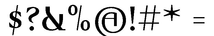 Fammilia BT Medium Font OTHER CHARS