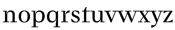 Fammilia BT Regular Font LOWERCASE