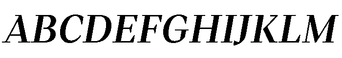 Fammilia BT SemiBold Italic Font UPPERCASE