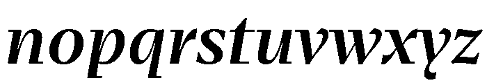 Fammilia BT SemiBold Italic Font LOWERCASE