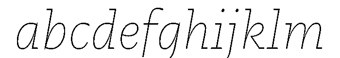 Fammilia BT Thin Italic FONT