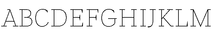 Fammilia BT Thin Font UPPERCASE