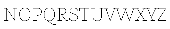 Fammilia BT Thin Font UPPERCASE