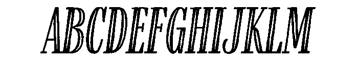 Farmhand RegularItalicInline Font UPPERCASE