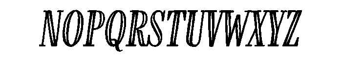 Farmhand RegularItalicInline Font LOWERCASE