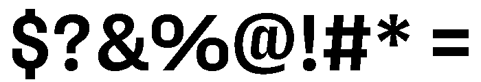 Fason Bold Font OTHER CHARS