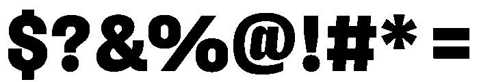 Fason Heavy Instance Font OTHER CHARS