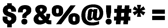 Fason Heavy Font OTHER CHARS