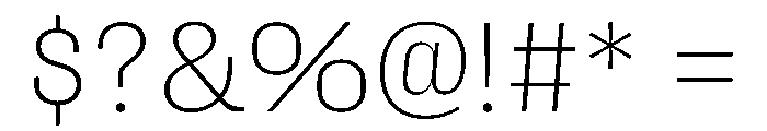 Fason Light Instance Font OTHER CHARS