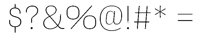 Fason Thin Instance Font OTHER CHARS