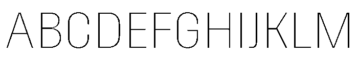 Fason Thin Instance Font UPPERCASE