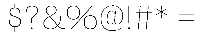 Fason Thin Font OTHER CHARS
