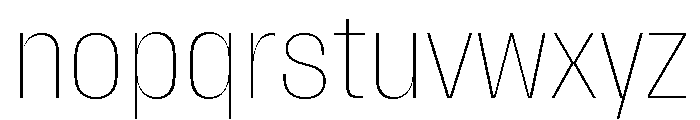 Fason Thin Font LOWERCASE