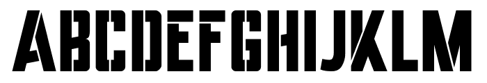 Faust Stencil Font LOWERCASE