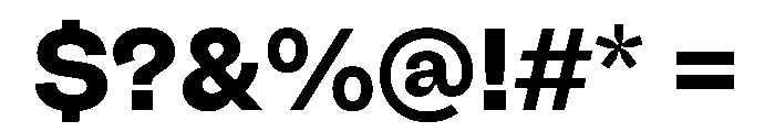 Fazer MasterTrial Bold Font OTHER CHARS