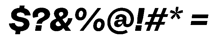 Fazer MasterTrial BoldItalic Font OTHER CHARS