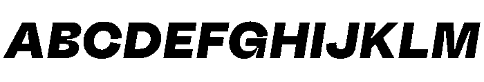 Fazer MasterTrial ExtraBoldItalic Font UPPERCASE