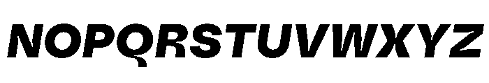 Fazer MasterTrial ExtraBoldItalic Font UPPERCASE