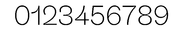 Fazer MasterTrial ExtraLight Font OTHER CHARS