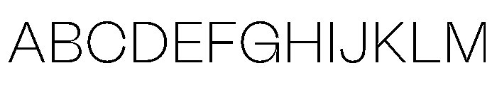Fazer MasterTrial ExtraLight Font UPPERCASE