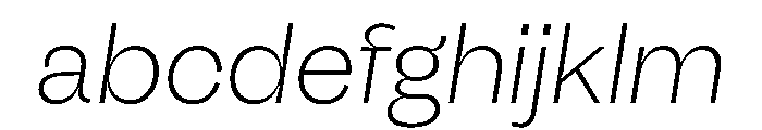Fazer MasterTrial ExtraLightItalic FONT