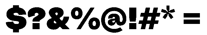 Fazer MasterTrial Heavy Font OTHER CHARS