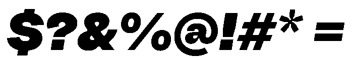Fazer MasterTrial HeavyItalic Font OTHER CHARS