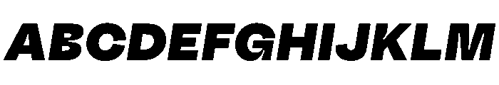 Fazer MasterTrial HeavyItalic Font UPPERCASE