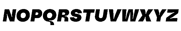 Fazer MasterTrial HeavyItalic Font UPPERCASE