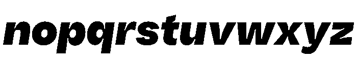 Fazer MasterTrial HeavyItalic Font LOWERCASE