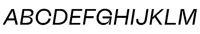 Fazer MasterTrial Italic Font UPPERCASE