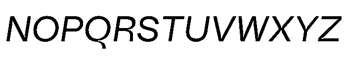 Fazer MasterTrial Italic Font UPPERCASE