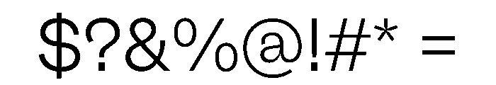 Fazer MasterTrial Light Font OTHER CHARS