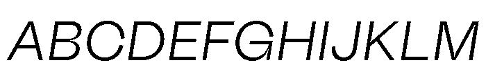 Fazer MasterTrial LightItalic Font UPPERCASE