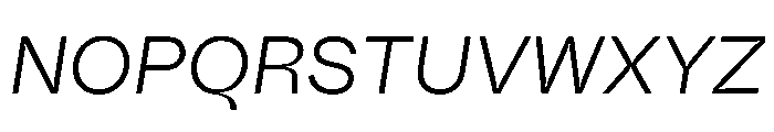 Fazer MasterTrial LightItalic Font UPPERCASE