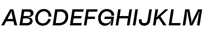 Fazer MasterTrial MediumItalic Font UPPERCASE