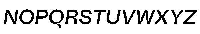 Fazer MasterTrial MediumItalic Font UPPERCASE