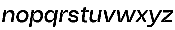 Fazer MasterTrial MediumItalic Font LOWERCASE