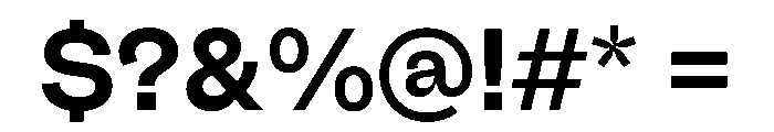 Fazer MasterTrial SemiBold Font OTHER CHARS