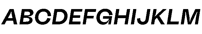Fazer MasterTrial SemiBoldItalic Font UPPERCASE